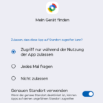 Berechtigung Google Meine Geräte Finden