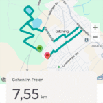 Aufzeichnen der Wegstrecke mit GPS (App)