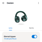Gestensteuerung einstellen in Moto Buds Loop App