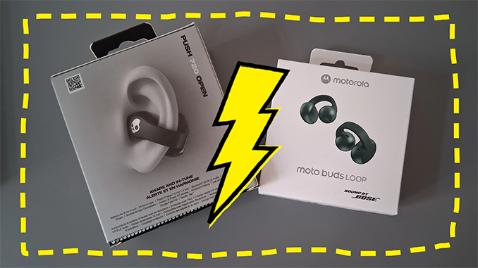 Moto vs Skullcandy-1-Aufmacher KL Vergleich: Skullcandy Push 720 Open und Moto Buds Loop (Aufmacher)