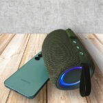 Stormbox Mini+ Boombox mit Samsung Smartphone
