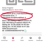 VAG Egon App Mitnahme (Screenshot App)