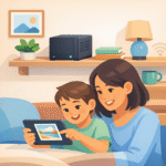 Workstation oder High Performance Server - Inhalte für Kinder (Illu)