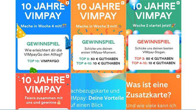 Vimpay Geburtstagsverlosung (Screenshot)