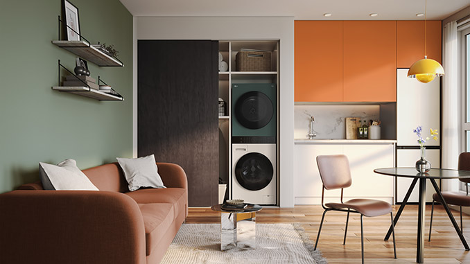 LG WashTower 2026 in neunen Farben. (Aufmacherbild)
