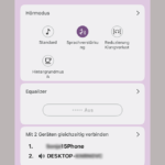Sony Connect App: Multipoint eingerichtet (Screenshot)