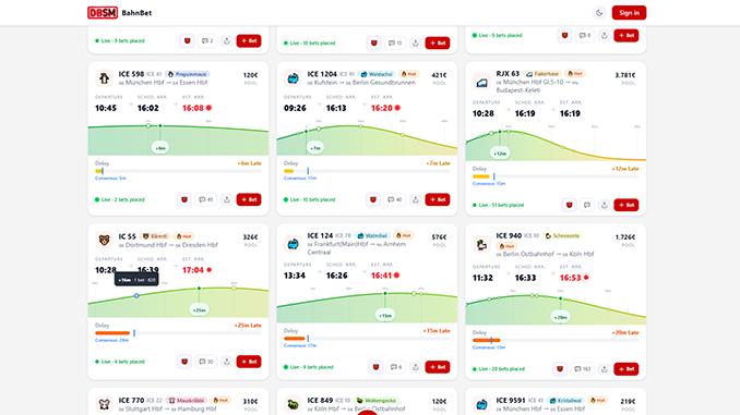 Bahnbet Portal Screenshot