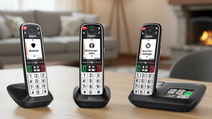 Gigaset bringt neue Seniorentelefone auf den Markt (Aufmacher).