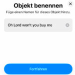 Wo ist-App: Tracker benennen