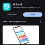 H-Band App für Smartwatch von Newgen (über Pearl).