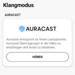 KEF Connect App_ Auracast (Screenshot)
