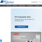 Günstige PV Anlagen online kaufen: mg-solar-shop (Screenshot)