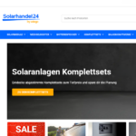 Solarmodule online kaufen: Solarhandel24 (Screenshot)