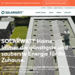 Günstige PV Anlagen online kaufen: Solarwatt (Screenshot)