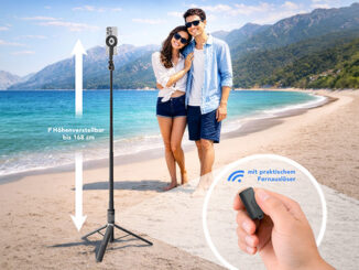 Somikon Selfie-Stick mit Stativ