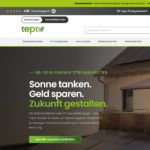 Photovoltaik Online Shops in Deutschland finden: Tepto (Screenshot)