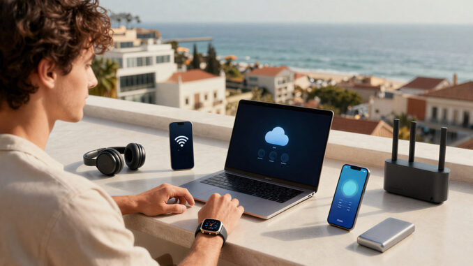 Travel Hacks 2026: So ist deine Technik im Urlaub immer für dich da (Aufmacher / KI)