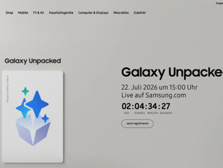Samsung Galaxy Unpacked 2026 (Screenshot)