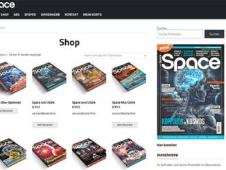 Weltraum Magazin: Die besten Raumfahrt News (Screenshot)
