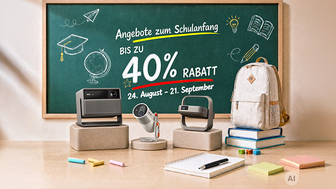 XGIMI Back-to-School-Aktion: 4K Beamer deutlich günstiger (Aufmacher)