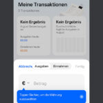 Transaktions-Liste in Mindspace auf dem Reno 16 (Screenshot)