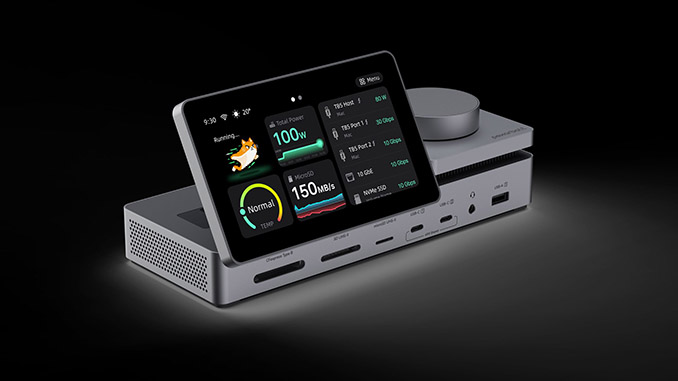 Pexar zeigt auf der IFA 2026 das PexarBolt Ultra TBT5 Dock mit Touchscreen, 22 Anschlüssen und bis zu 120 Gbit/s Bandbreite.