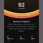 Die RingConn-App beurteilt die Aktivität. (Screnshot)