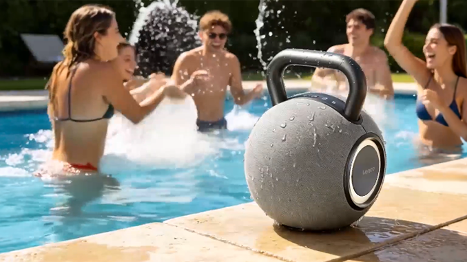 Der Lenco ORBITA-360 ist ein wasserdichter Bluetooth Lautsprecher mit 360°-Klang