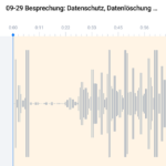 Export Audio Datei aus Plaud-App (Screenshot)