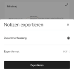 Export von Daten aus der Plaud-App (Screenshot)